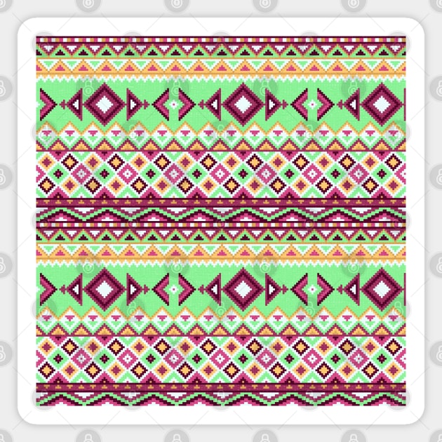 Ethnic pixel ornament #4 Sticker by GreekTavern